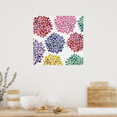 モダンRoom Art Flower Bslossom Splash Wallポスター ポスター (キッチン)