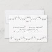 モダンRSVP70thプラチ結婚ナム 出欠カード (裏面)