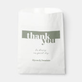 モダンSage Greenありがとうござ結婚う フェイバーバッグ (正面)