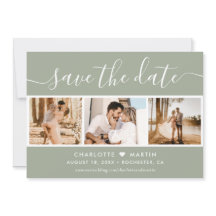 モダンSage Green結婚の4枚の写真