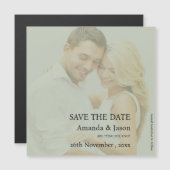 モダンSage Green Translucentの結婚発表 (正面/裏面)