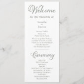 モダンSage Green Writhaph On White Program プログラム (正面)