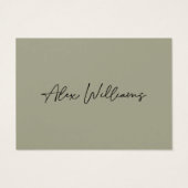 モダンSage Logo Business Gift Certificate (裏面)