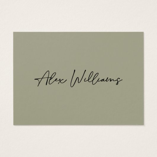 モダンSage Logo Business Gift Certificate (裏面)