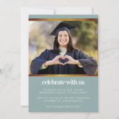 モダンSage Photo卒業 招待状 (正面)