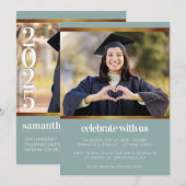 モダンSage Photo卒業 招待状 (正面/裏面)