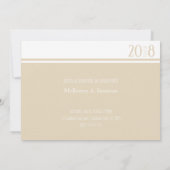 モダンSandy & White Class of Photo招待状 招待状 (裏面)