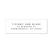 モダンSans Serif差出人住所自己手書きスタンプ セルフインキングスタンプ (デザイン)