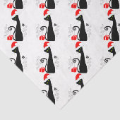 モダンSanta Hatsのクリスマス子猫 薄葉紙 (詳細)