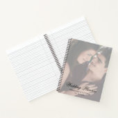 モダンScriptウェディングプランナー付きエレガント写真 ノートブック (内部)