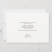 モダンScriptベビー写真 案内状 (裏面)