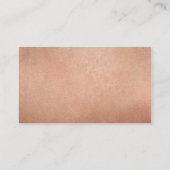 モダンSCRIPT感謝してい手描きスポットバラはっきりした金ゴールド 名刺 (裏面)