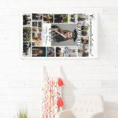 モダンScript 20エレガント Photo Graduation 横断幕 (インサイチュ)