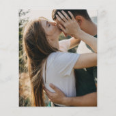 モダンScript Budgetフォト結婚式招待状 (裏面)