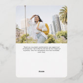 モダンScript Chic Photo Graduation発表 箔シーズンカード (裏面)