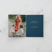 モダンScript Faith Hope Love Holiday Photo Card シーズンカード (内部)