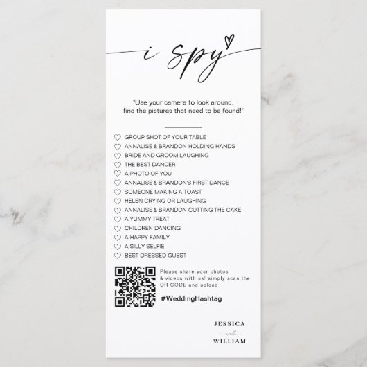 モダンScript I spyのゲ結婚ーム披露宴写真 メニュー (正面)