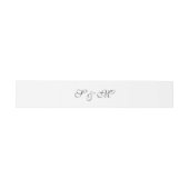 モダンScript Monogram結婚の 招待状ベリーバンド (フラット)