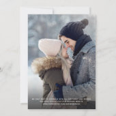 モダンScript Photoエレガント Collage日付の保存 セーブザデート (裏面)