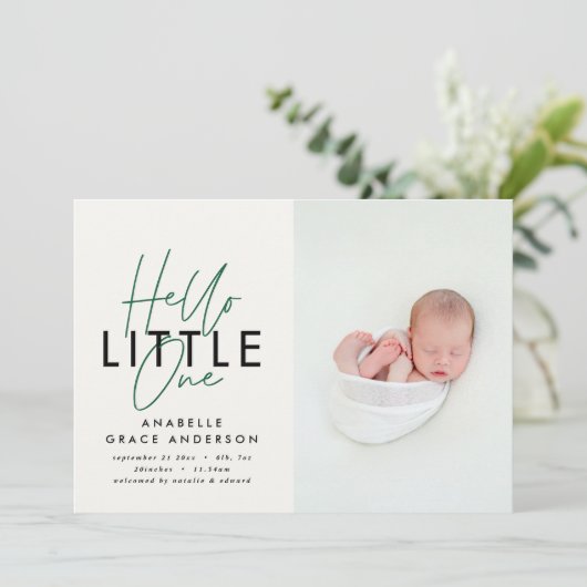 モダンscript photo hello little one (スタンド正面)