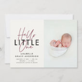 モダンscript photo hello little one (正面)