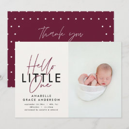 モダンscript photo hello little one