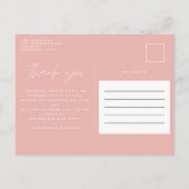 モダンscript photo hello little one 案内ポストカード (裏面)