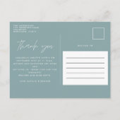 モダンscript photo hello little one 案内ポストカード (裏面)