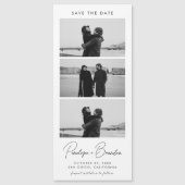 モダンScript Photo Strip Magnetic結婚's (正面)