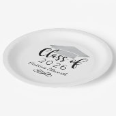 モダンScript Silver 2025カスタム卒業 ペーパープレート (アングル)