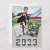 モダンScript Sporty Guy 4はっきりした Photo Gradation 招待状 (正面)