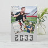 モダンScript Sporty Guy 4はっきりした Photo Gradation 招待状 (スタンド正面)