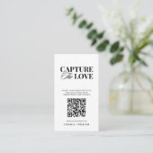 モダンScript's Capture the love QR Code エンクロージャーカード (スタンド正面)
