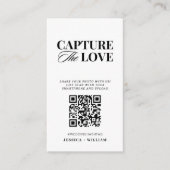 モダンScript's Capture the love QR Code エンクロージャーカード (正面)