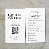 モダンScript's Capture the love QR Code エンクロージャーカード