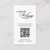 モダンScript's Capture the love QR Code エンクロージャーカード (正面)