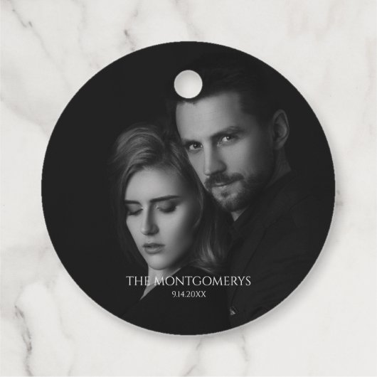 モダンScriptyモノクロ写真 フェイバータグ (裏面)