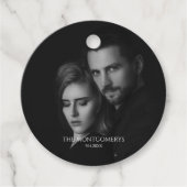 モダンScriptyモノクロ写真 フェイバータグ (正面)