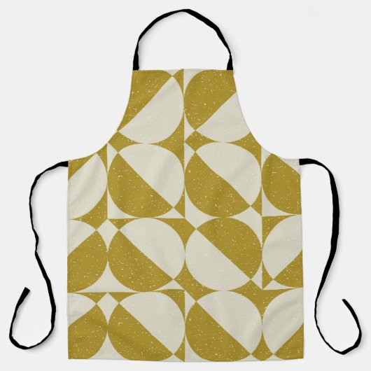 モダンseを用いた抽象芸術シームレスな幾何学的パターン エプロン (正面)