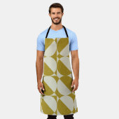 モダンseを用いた抽象芸術シームレスな幾何学的パターン エプロン (着用した状態)