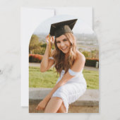 モダンSerifエレガント Arch Photo Gradation 招待状 (裏面)