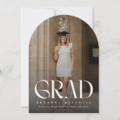 モダンSerifエレガント Arch Photo Gradation 招待状 (正面)