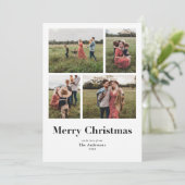 モダンSerif複数写真クリスマス シーズンカード (スタンド正面)