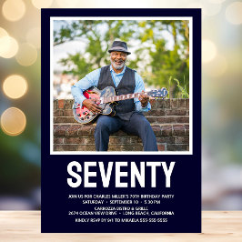 モダンSEVENTY 写真 70歳の誕生日パーティー 招待状