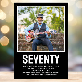 モダンSEVENTY 写真 70歳の誕生日パーティー 招待状