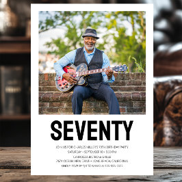 モダンSEVENTY 写真 70歳の誕生日パーティー 招待状