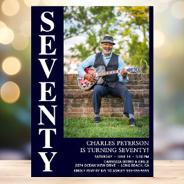 モダンSEVENTY 写真 70歳の誕生日パーティー 招待状