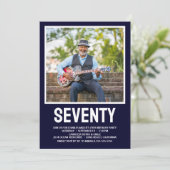 モダンSEVENTY 写真 70歳の誕生日パーティー 招待状 (スタンド正面)