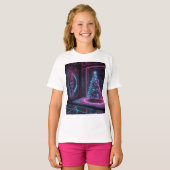 モダンSFホリデーデザイン Tシャツ (正面フル)