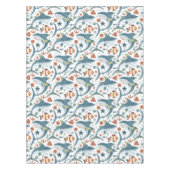 モダンSharksシームレスパターン誕生日キッズ テーブルクロス (正面)